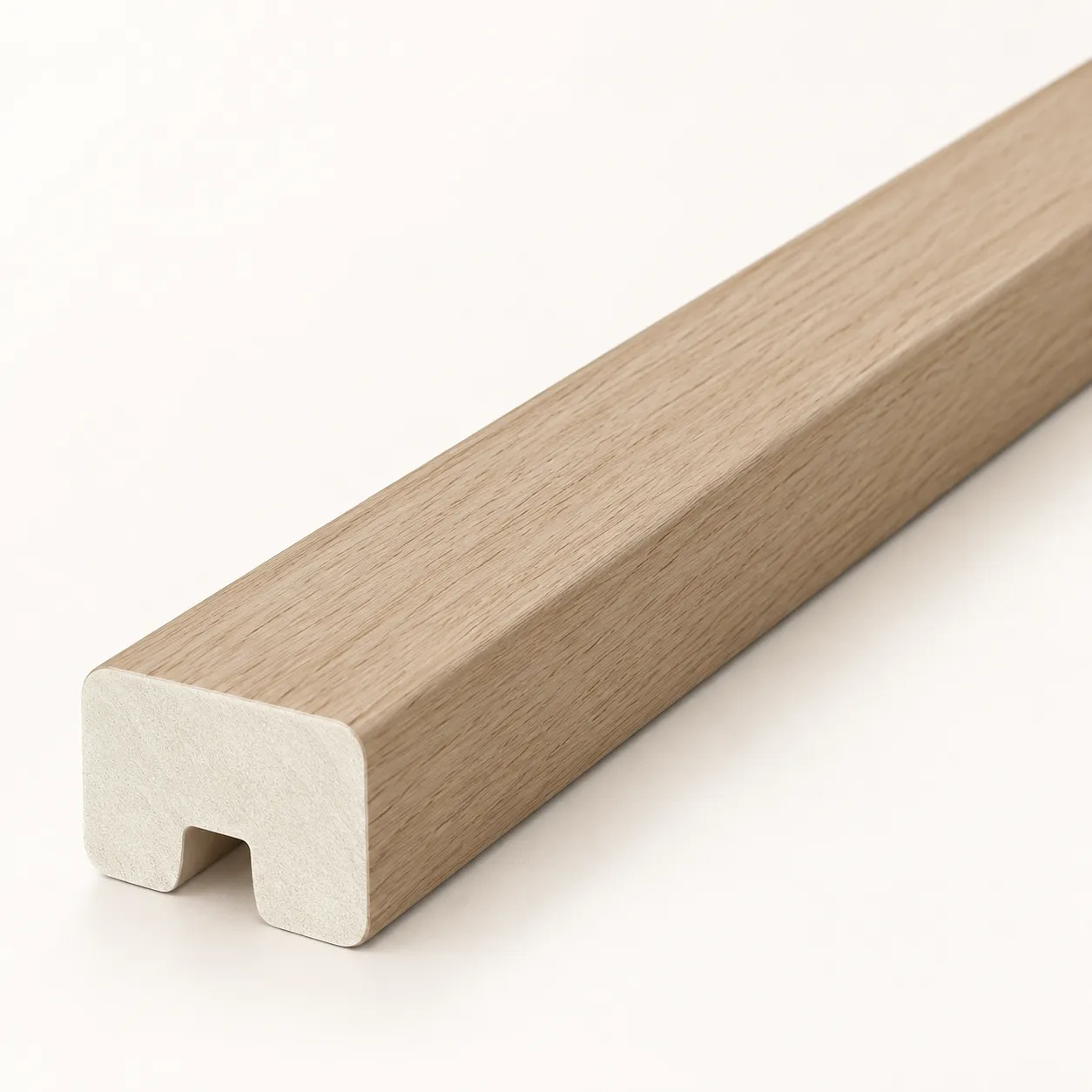 Interior application reference for Light Oak Wood Grain PS Wall Moulding Decorative Trim